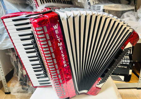 Predám NOVÝ akordeón WELTMEISTERS SAPHIR 120 BASOVÝ